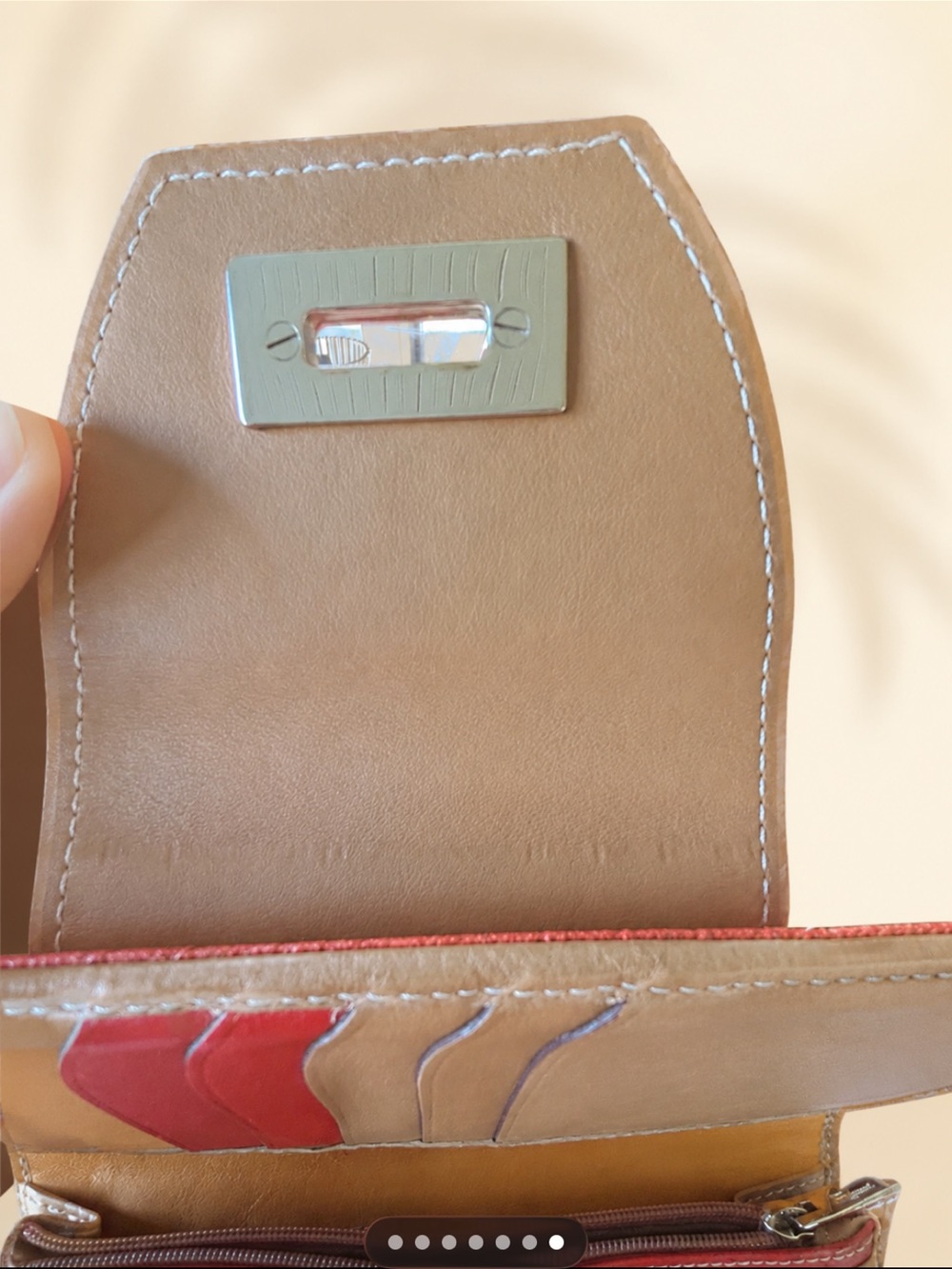 Salvatore Ferragamo COLORFUL UNIQUE GANCINI Embossed Wallet EUC - Picture 5 of 11